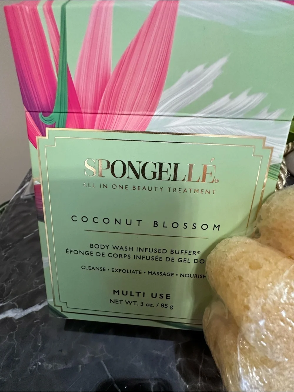 Spongellé Coconut Blossom Body Wash Infused Buffer – New in Box